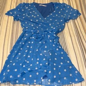 Miami Blue Polka Dot Dress
